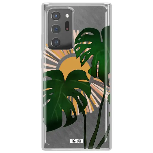 Monstera Leaf Samsung Note 20 Ultra Clear TPU Case