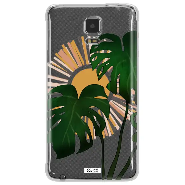 Monstera Leaf Samsung Note 4 Clear TPU Case