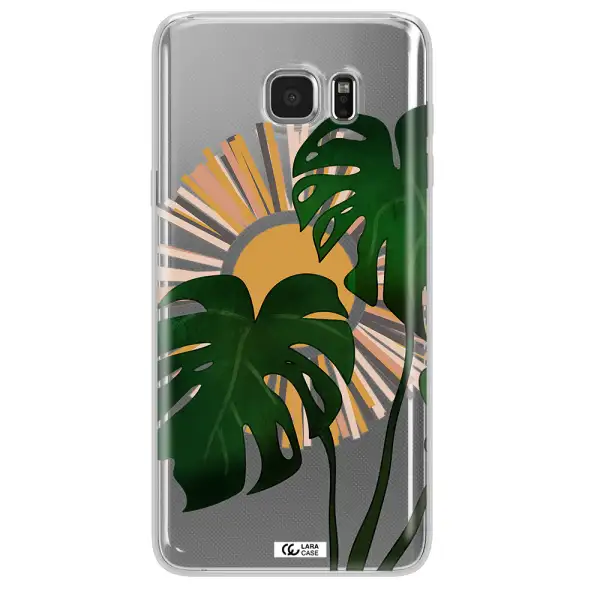 Monstera Leaf Samsung Note 5 Clear TPU Case