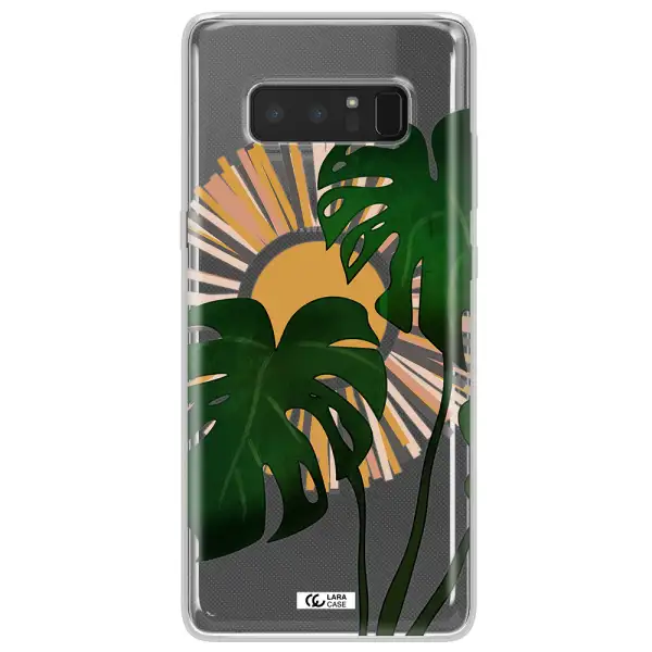 Monstera Leaf Samsung Note 8 Clear TPU Case