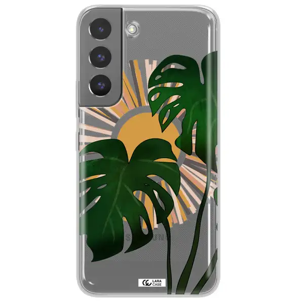 Monstera Leaf Samsung S 22 Plus Clear TPU Case