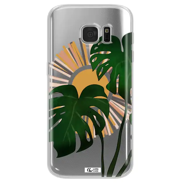 Monstera Leaf Samsung S 7 Clear TPU Case