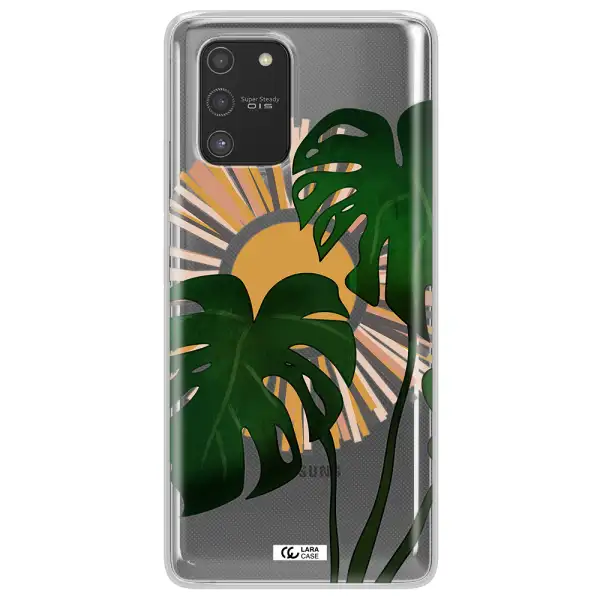 Monstera Leaf Samsung S10 Lite Clear TPU Case