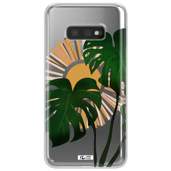Monstera Leaf Samsung S10e Clear TPU Case