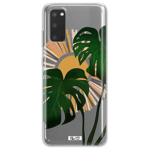 Monstera Leaf Samsung S20 Clear TPU Case
