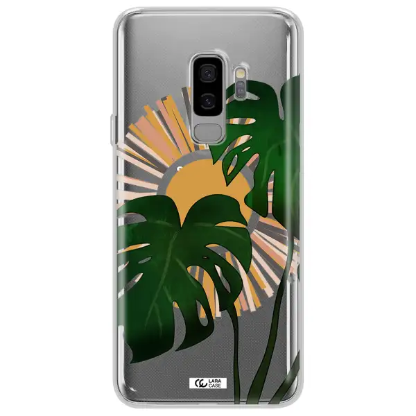 Monstera Leaf Samsung S9 Plus Clear TPU Case