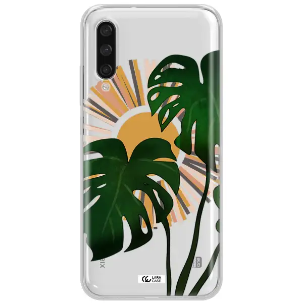 Monstera Leaf Xiaomi Mi A3 Clear Tpu Case
