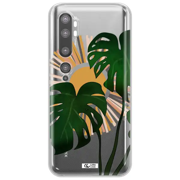 Monstera Leaf Xiaomi Mi Note 10 Clear TPU Case