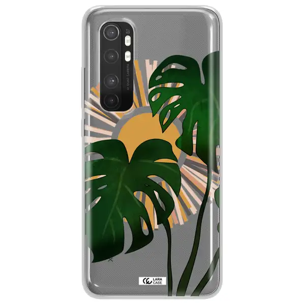 Monstera Leaf Xiaomi Mi Note 10 Lite Clear TPU Case