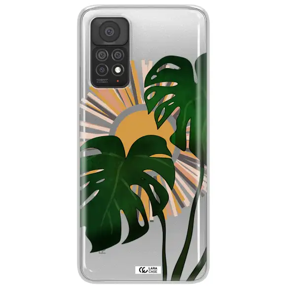 Monstera Leaf Xiaomi Note 11 Pro Clear TPU Case