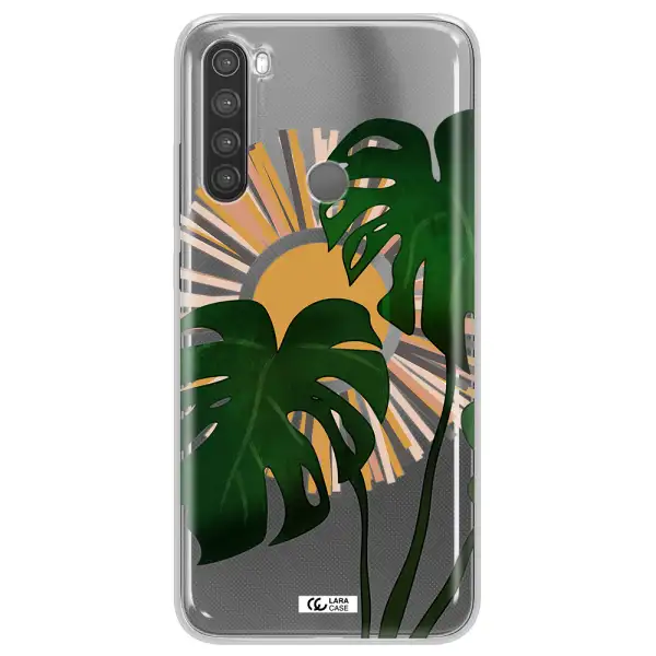 Monstera Leaf Xiaomi Note 8 Clear TPU Case