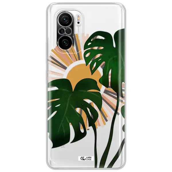 Monstera Leaf Xiaomi Poco F3 Clear Tpu Case