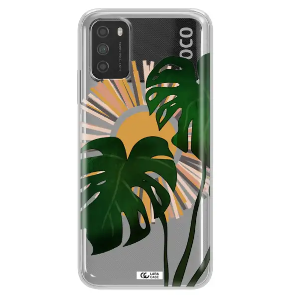 Monstera Leaf Xiaomi Poco M3 Clear TPU Case