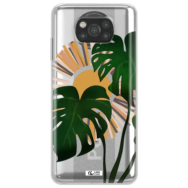 Monstera Leaf Xiaomi Poco X3 Clear TPU Case