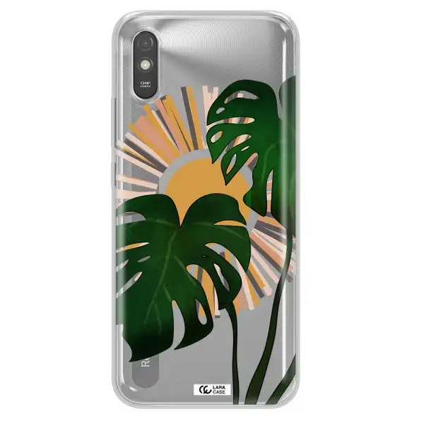 Monstera Leaf Xiaomi Redmi 9A Clear TPU Case