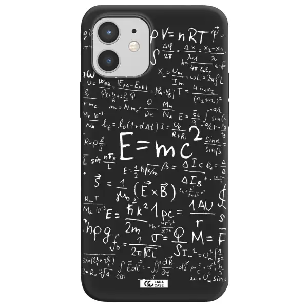 Physics Blackboard Apple iPhone 12 mini Silicone black Case