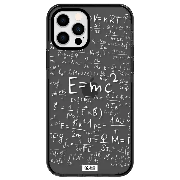 Physics Blackboard Apple iPhone 12 pro impact Smoke Black Case