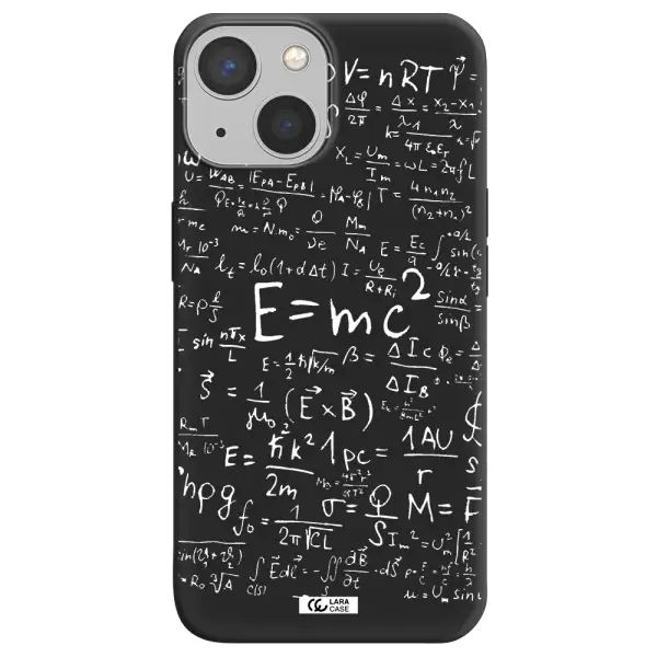 Physics Blackboard Apple iPhone 13 mini Silicone black Case