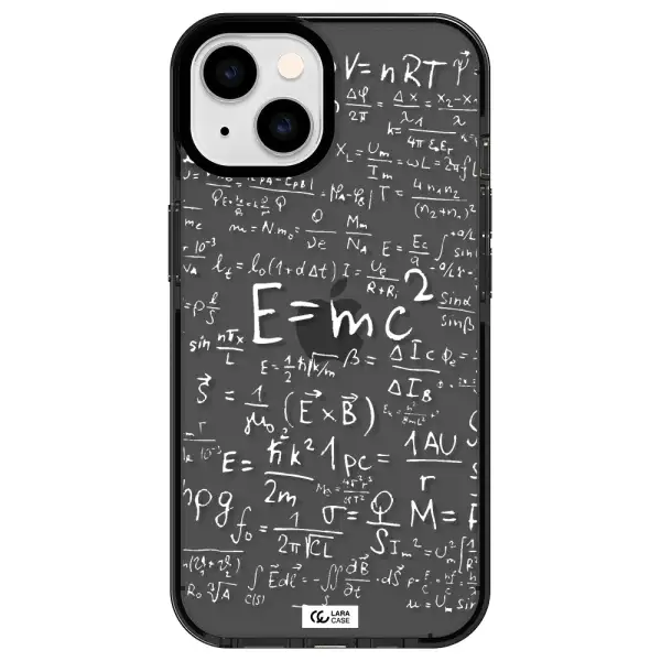 Physics Blackboard Apple iPhone 14 impact Smoke Black Case