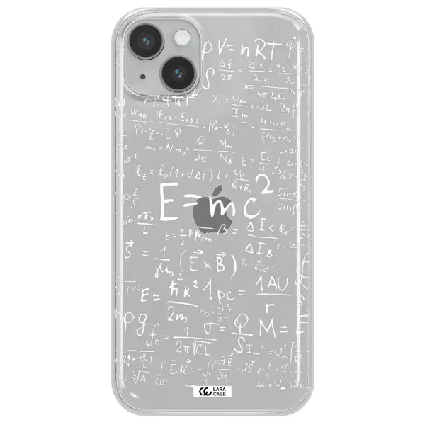 Physics Blackboard Apple iPhone 14 plus Clear TPU Case