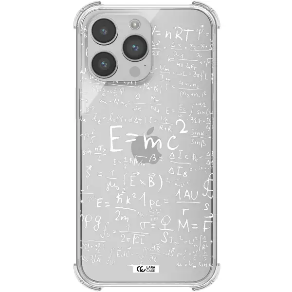 Physics Blackboard Apple iPhone 14 pro Clear PC Case