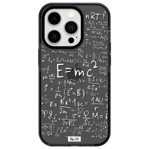 Physics Blackboard Apple iPhone 14 pro impact Smoke Black Case