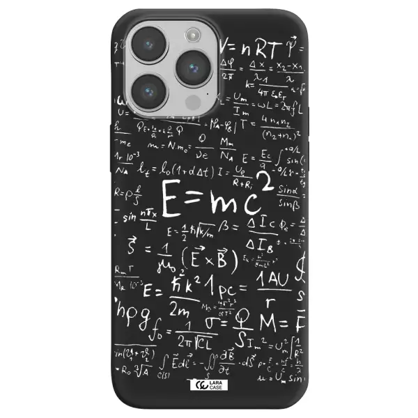 Physics Blackboard Apple iPhone 14 pro max Silicone black Case