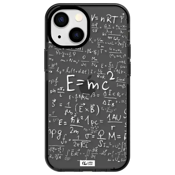 Physics Blackboard Apple iPhone 15 impact Smoke Black Case