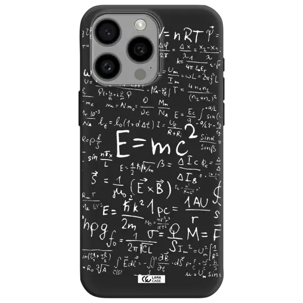 Physics Blackboard Apple Iphone 15 Pro max Silicone black Case
