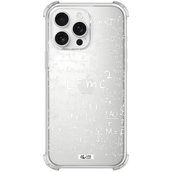 Physics Blackboard Apple Iphone 16 Pro Max Clear Pc Case