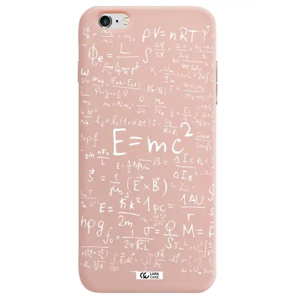 Physics Blackboard Apple iPhone 6S Silicone pastel pink Case