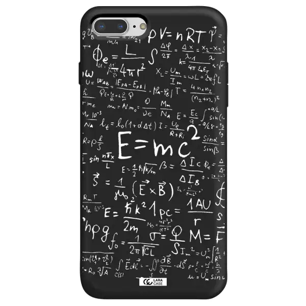Physics Blackboard Apple iPhone 7 plus Silicone black Case