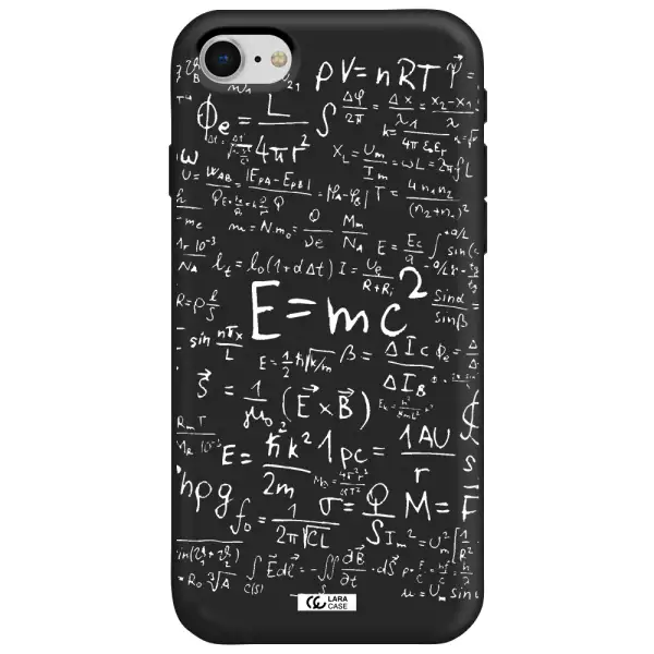 Physics Blackboard Apple iPhone se 2020 Silicone black Case