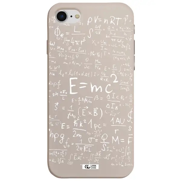 Physics Blackboard Apple iPhone se 2020 Silicone Stone Case