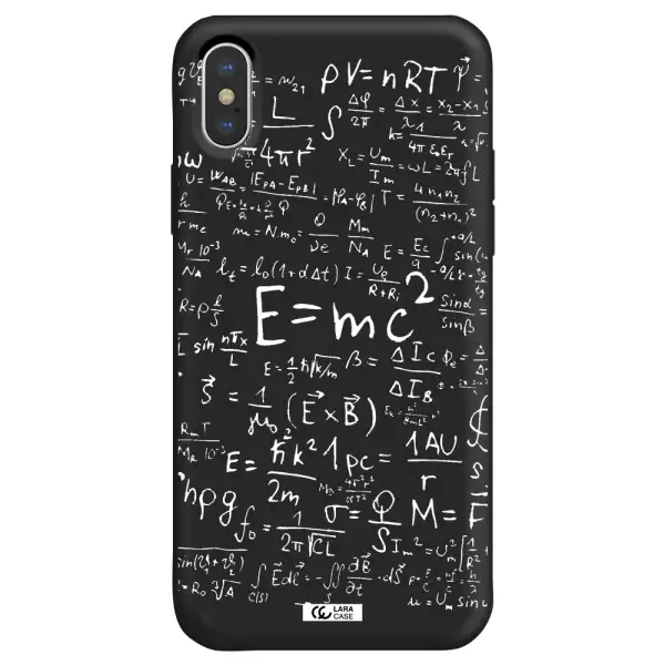 Physics Blackboard Apple iPhone XS max Silicone black Case
