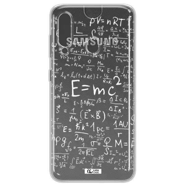 Physics Blackboard Samsung A60 Clear TPU Case