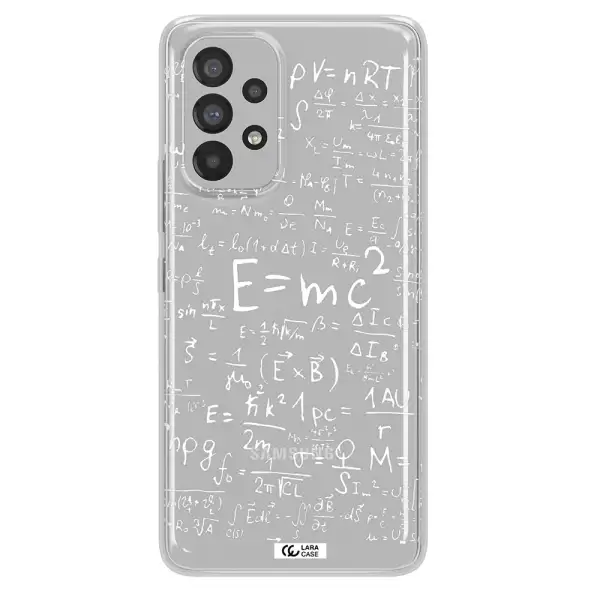 Physics Blackboard Samsung A73 Clear TPU Case