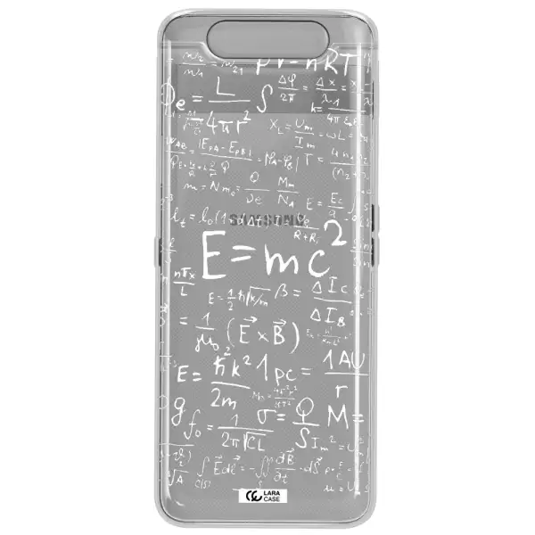 Physics Blackboard Samsung A80 Clear TPU Case