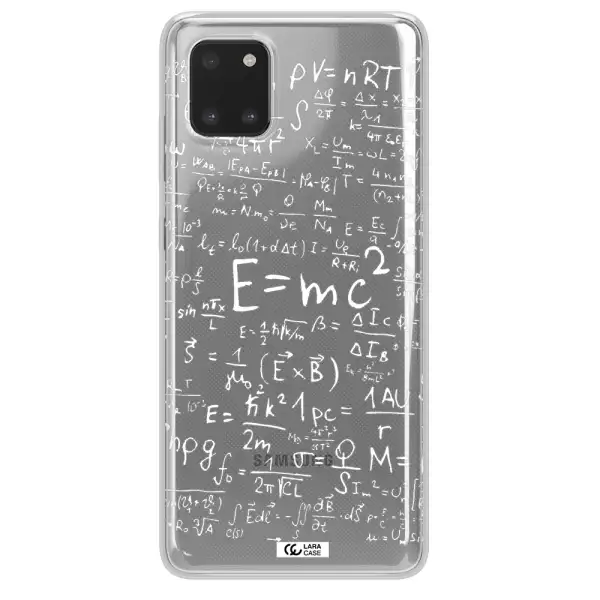 Physics Blackboard Samsung A81 Clear TPU Case