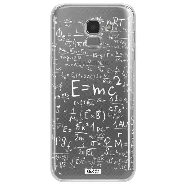 Physics Blackboard Samsung J6 Clear TPU Case