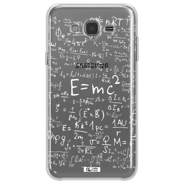 Physics Blackboard Samsung J7 2015 Clear TPU Case