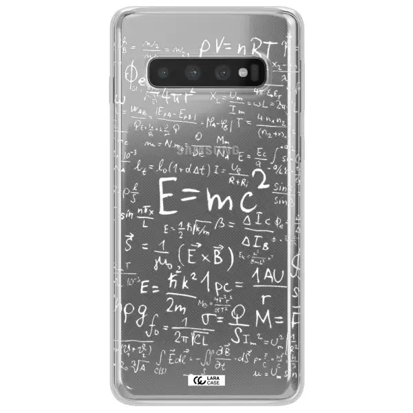 Physics Blackboard Samsung S10 Plus Clear TPU Case