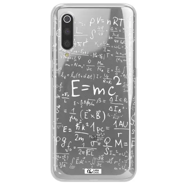 Physics Blackboard Xiaomi Mi 9 Clear TPU Case