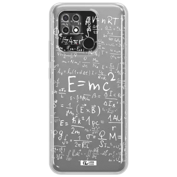 Physics Blackboard Xiaomi Redmi 10C Clear TPU Case