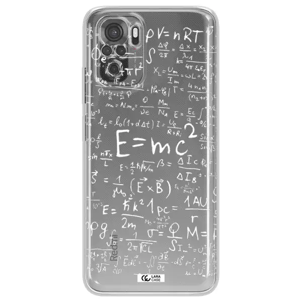 Physics Blackboard Xiaomi Redmi Note 10S Clear Tpu Case
