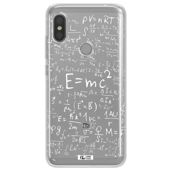 Physics Blackboard Xiaomi Redmi Note 6 Pro Clear TPU Case