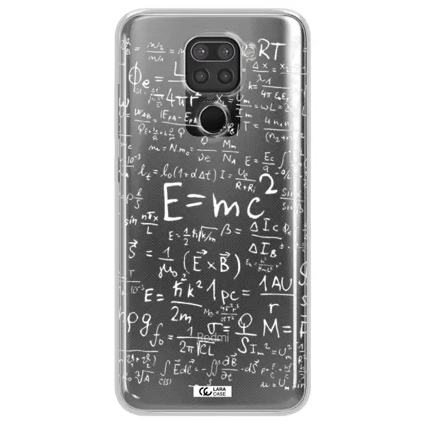 Physics Blackboard Xiaomi Redmi Note 9 Clear TPU Case