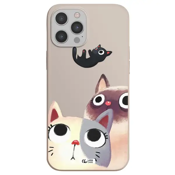 Abstract Grey Flowers Apple iPhone 12 pro max Silicone Stone Case