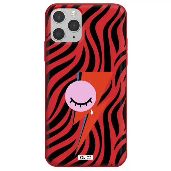 David Bowie Symbol Apple iPhone 11 pro max Silicone Imperial Red Case