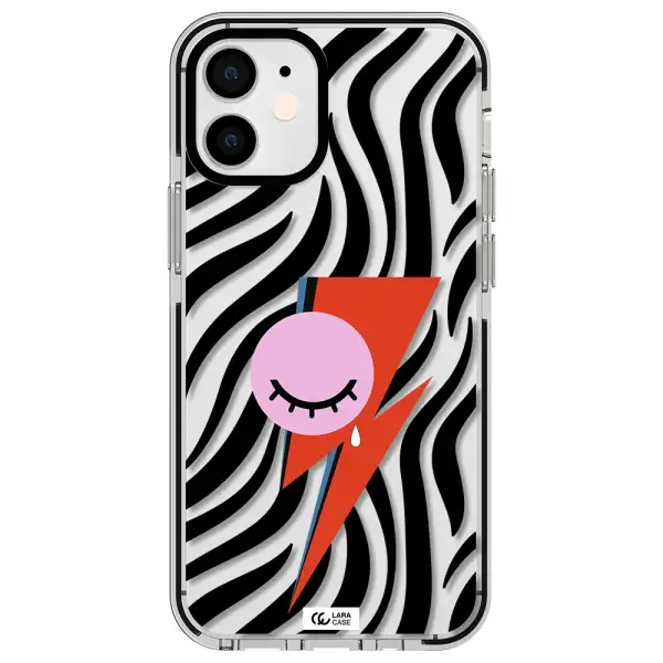 David Bowie Symbol Apple iPhone 12 mini impact black border Case